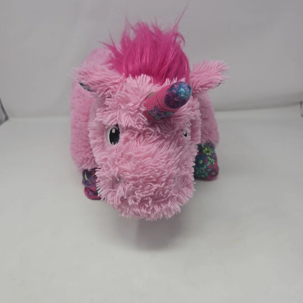 Pillow Pets Colorful Pink Unicorn - 18" Stuffed Animal Plush Toy - Picture 9 of 12